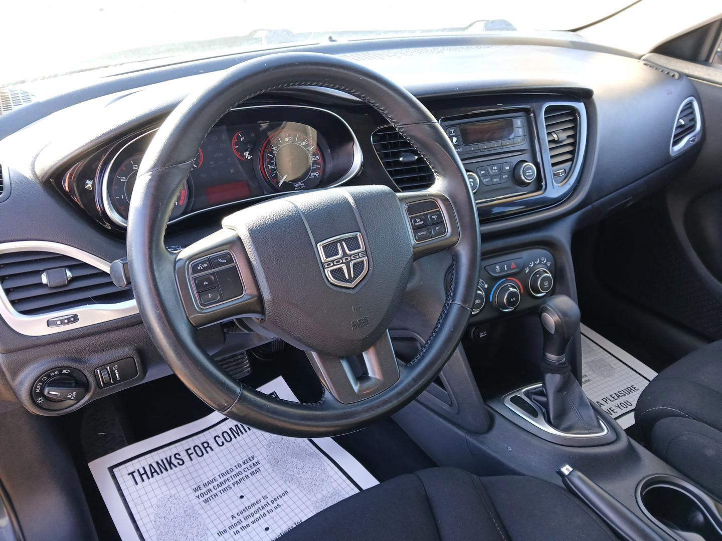 2013 Maximum Steel Metallic Dodge Dart SXT (1C3CDFBA2DD) with an 2.0L L4 DOHC 16V TURBO engine, located at 1951 S Dayton Lakeview Rd., New Carlisle, OH, 45344, (937) 908-9800, 39.890999, -84.050255 - Photo#8