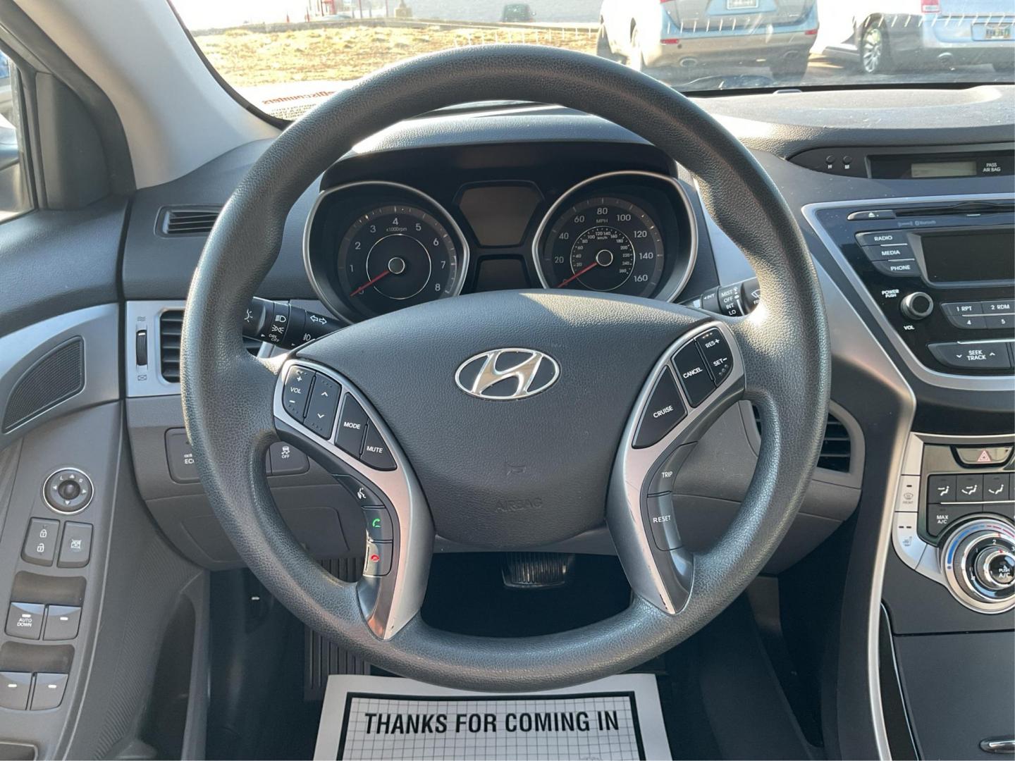2013 Radiant Silver Metallic Hyundai Elantra GLS A/T (5NPDH4AEXDH) with an 1.8L L4 DOHC 16V engine, 6-Speed Automatic transmission, located at 1184 Kauffman Ave, Fairborn, OH, 45324, (937) 908-9800, 39.807072, -84.031563 - Photo#15