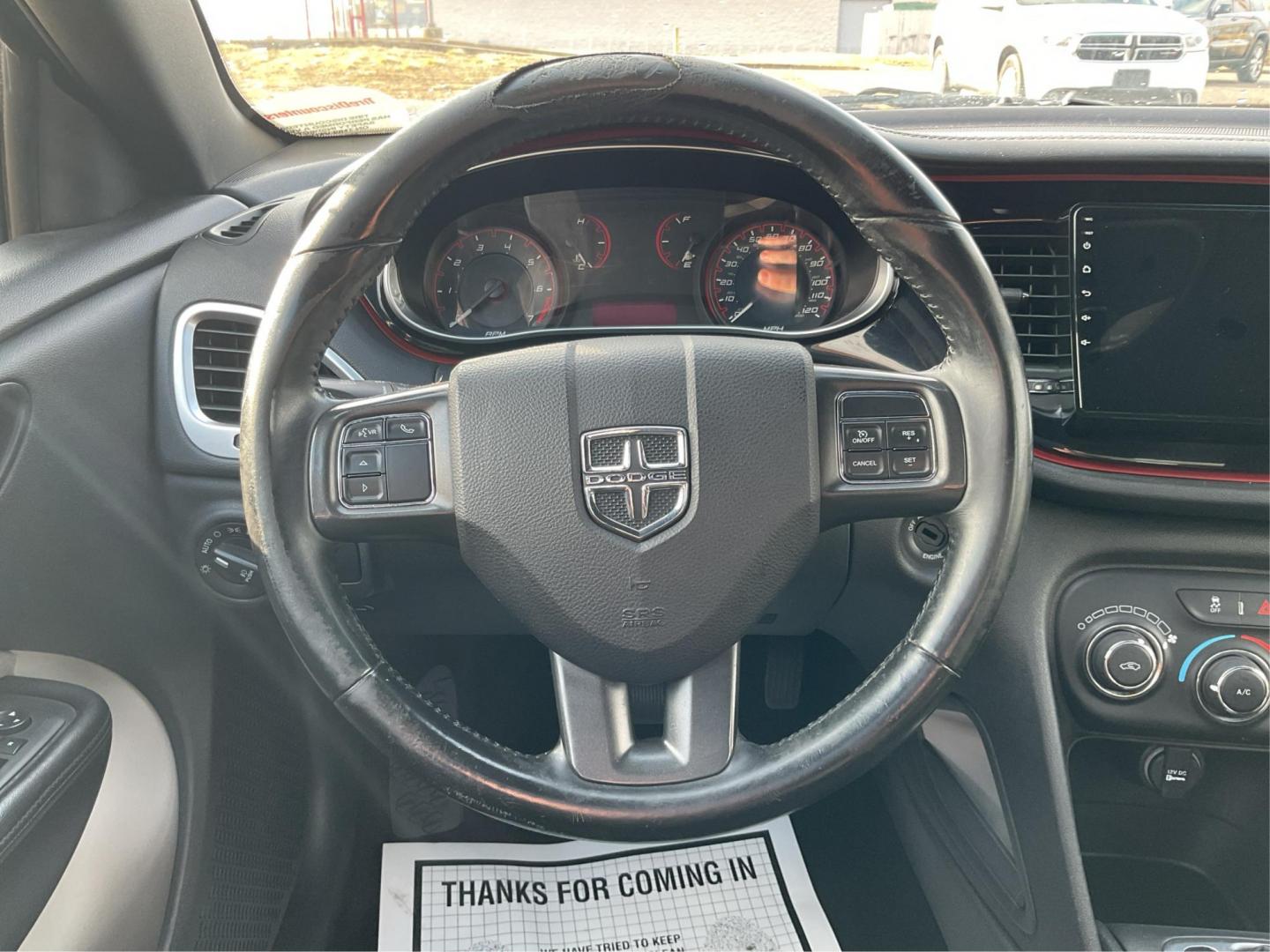 2015 Granite Crystal Met CC Dodge Dart SXT (1C3CDFBBXFD) with an 2.4L L4 DOHC 16V engine, located at 401 Woodman Dr, Riverside, OH, 45431, (937) 908-9800, 39.761024, -84.120956 - Photo#15