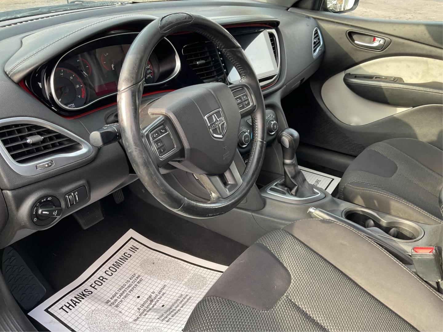 2015 Granite Crystal Met CC Dodge Dart SXT (1C3CDFBBXFD) with an 2.4L L4 DOHC 16V engine, located at 401 Woodman Dr, Riverside, OH, 45431, (937) 908-9800, 39.761024, -84.120956 - Photo#8
