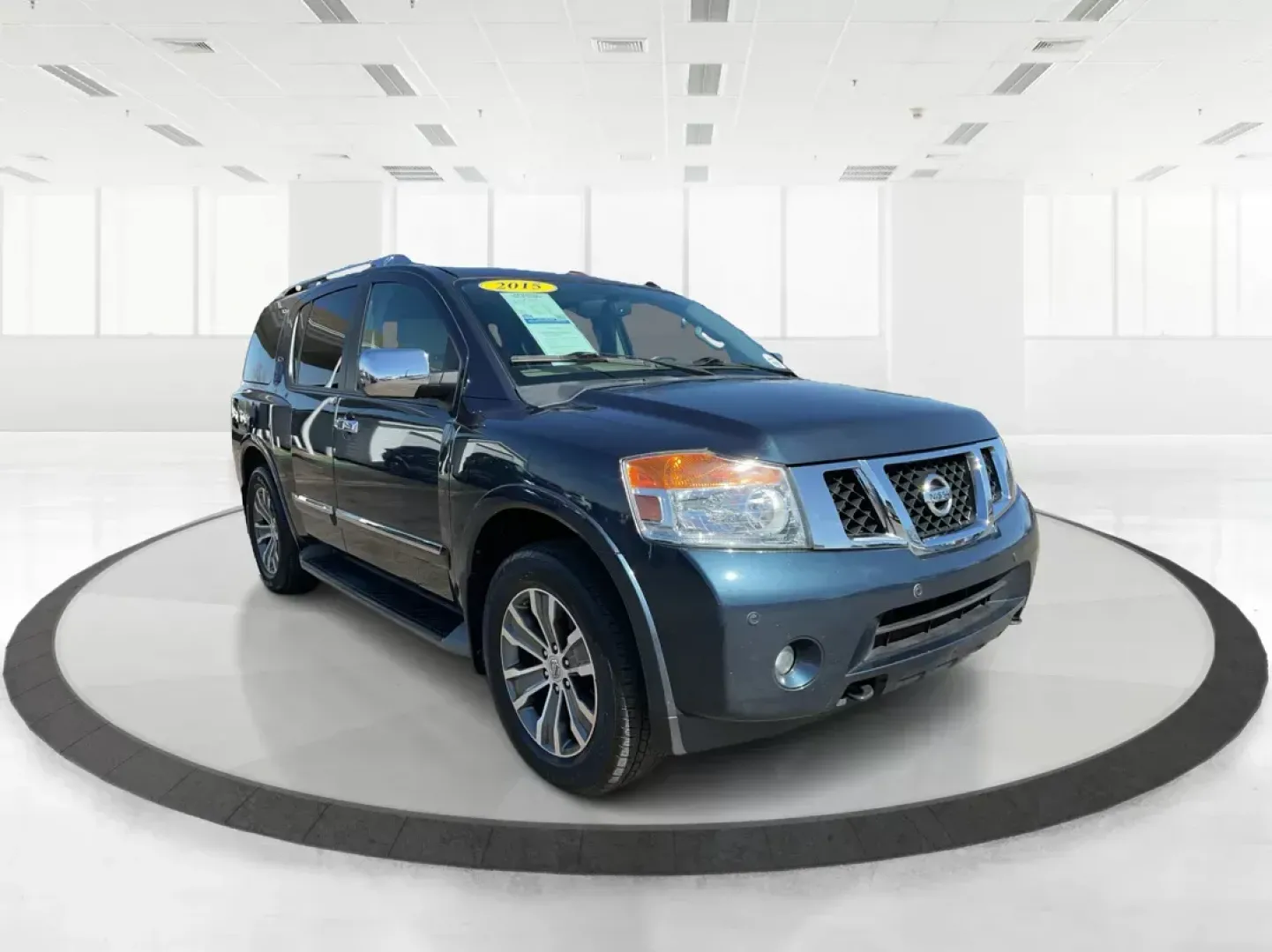 2015 Nissan Armada Platinum (5N1BA0NE1FN) with an Endurance 5.6L V-8 DOHC engine, located at 880 E. National Road, OH, 45377, (937) 908-9800, 39.891918, -84.183975 - Photo#0