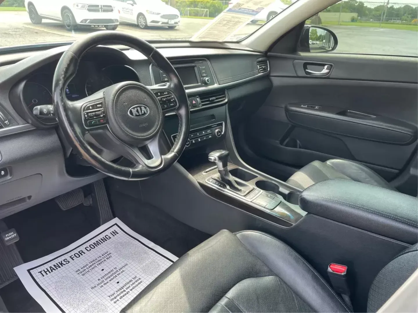 2016 Kia Optima EX (5XXGU4L35GG) with an Theta II 2.4L I-4 gasoline direct injection engine, located at 880 E. National Road, OH, 45377, (937) 908-9800, 39.891918, -84.183975 - Photo#8