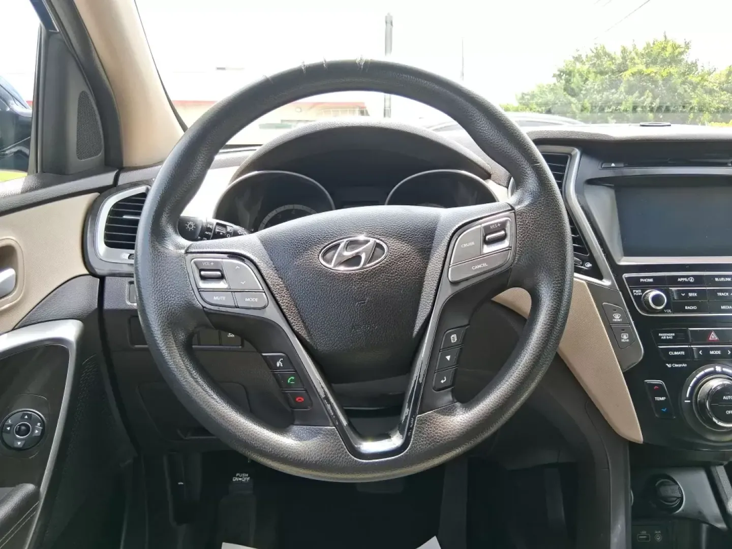 2017 Hyundai Santa Fe 2.4L (5XYZUDLB0HG) with an Theta II 2.4L I-4 gasoline direct injection engine, located at 880 E. National Road, OH, 45377, (937) 908-9800, 39.891918, -84.183975 - Photo#16