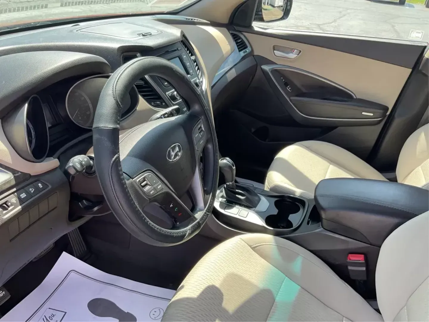 2017 Hyundai Santa Fe 2.4L (5XYZT3LB6HG) with an Theta II 2.4L I-4 gasoline direct injection engine, located at 4508 South Dixie Dr, Moraine, OH, 45439, (937) 908-9800, 39.807072, -84.031563 - Photo#8