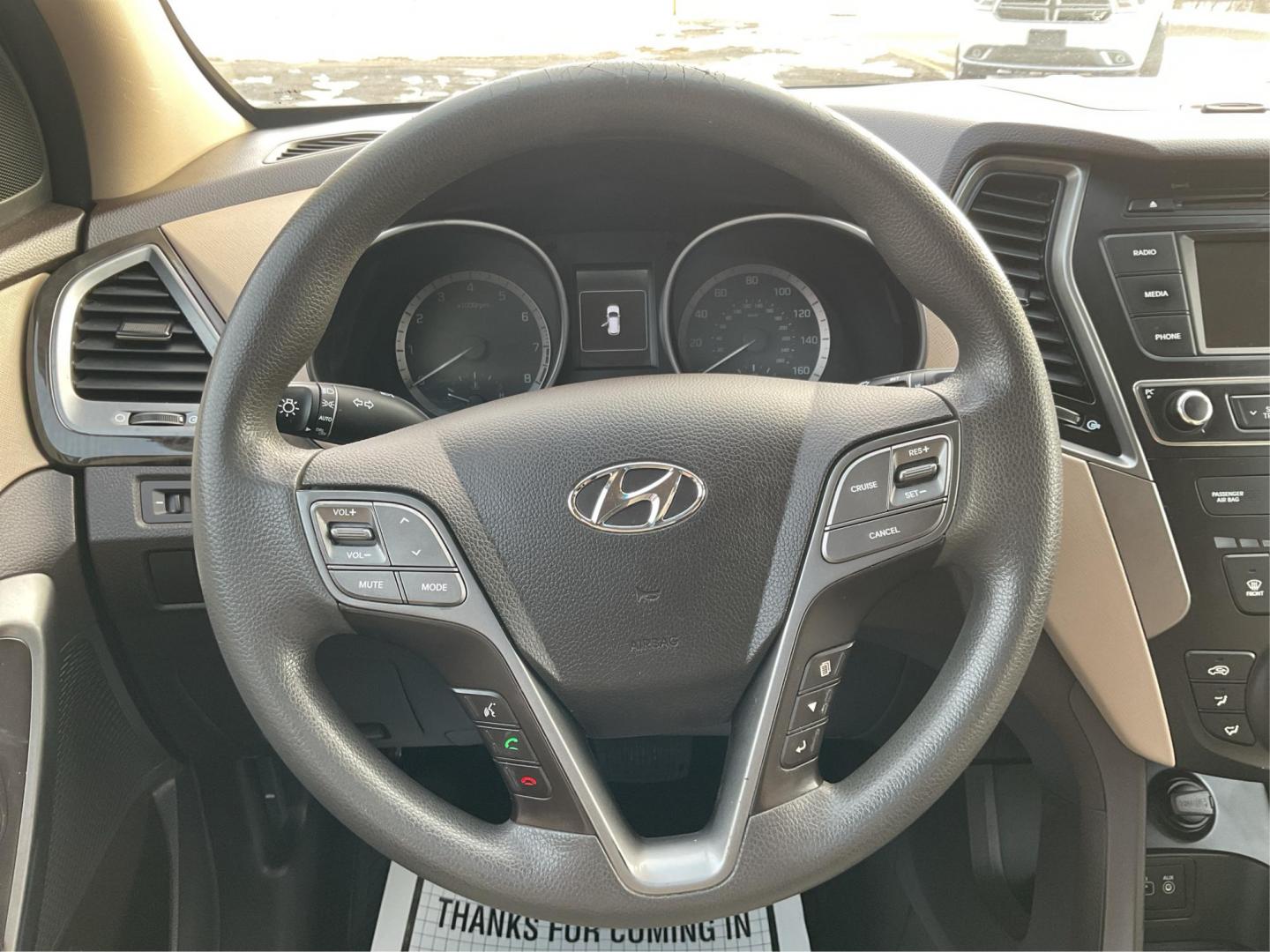 2017 Hyundai Santa Fe Sport 2.4L (5XYZT3LBXHG) with an Theta II 2.4L I-4 gasoline direct injection engine, located at 1099 N County Rd 25A , Troy, OH, 45373, (937) 908-9800, 40.057041, -84.215462 - Photo#15