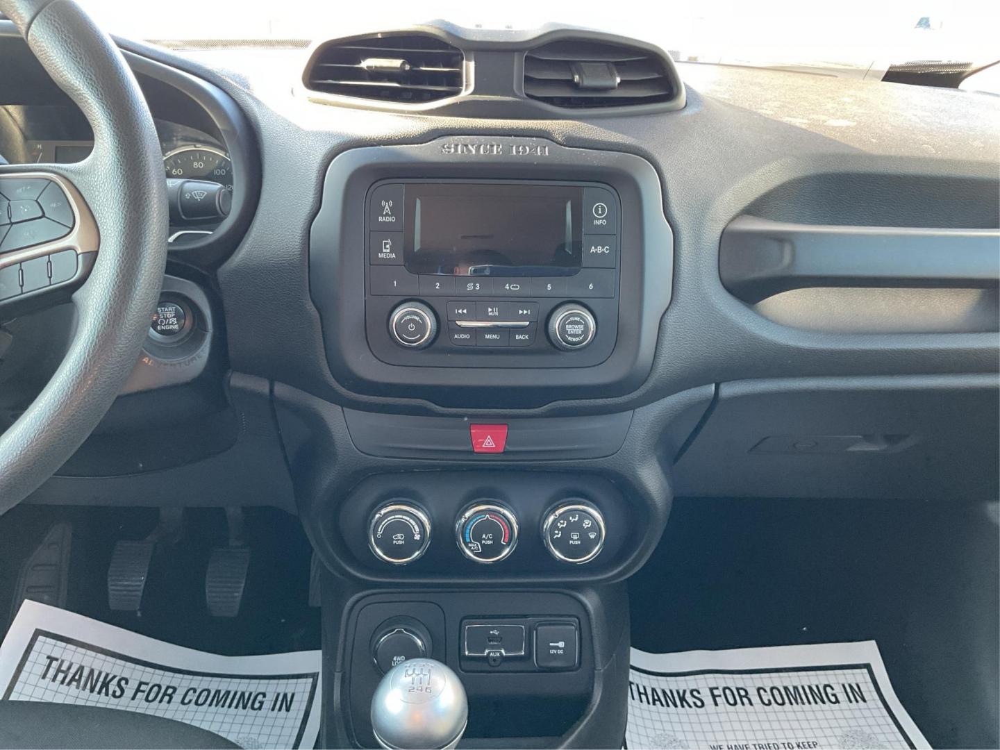 2017 Jeep Renegade Sport 4x4 (ZACCJBAH3HP) with an MultiAir 1.4L I-4 variable valve control engine, Manual transmission, located at 1099 N County Rd 25A , Troy, OH, 45373, (937) 908-9800, 40.057041, -84.215462 - Photo#10