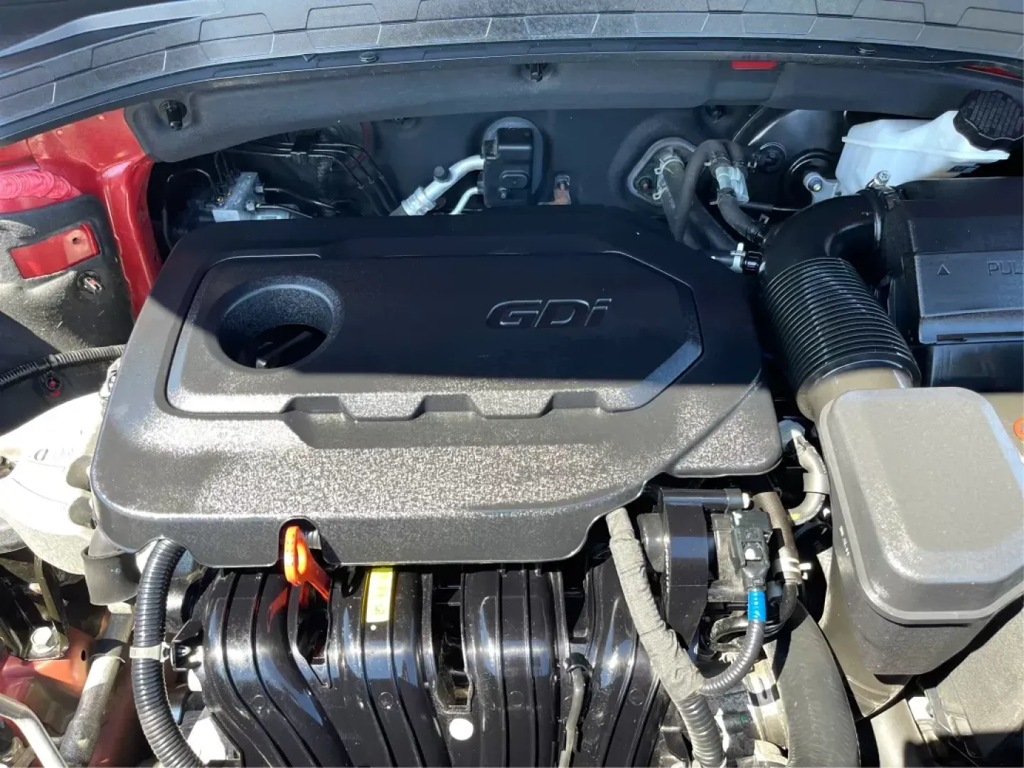 2019 Hyundai Santa Fe SE 2.4 AWD (5NMS2CAD9KH) with an 2.4L L4 DOHC 16V engine, 8-Speed Automatic transmission, located at 880 E. National Road, OH, 45377, (937) 908-9800, 39.891918, -84.183975 - Photo#11