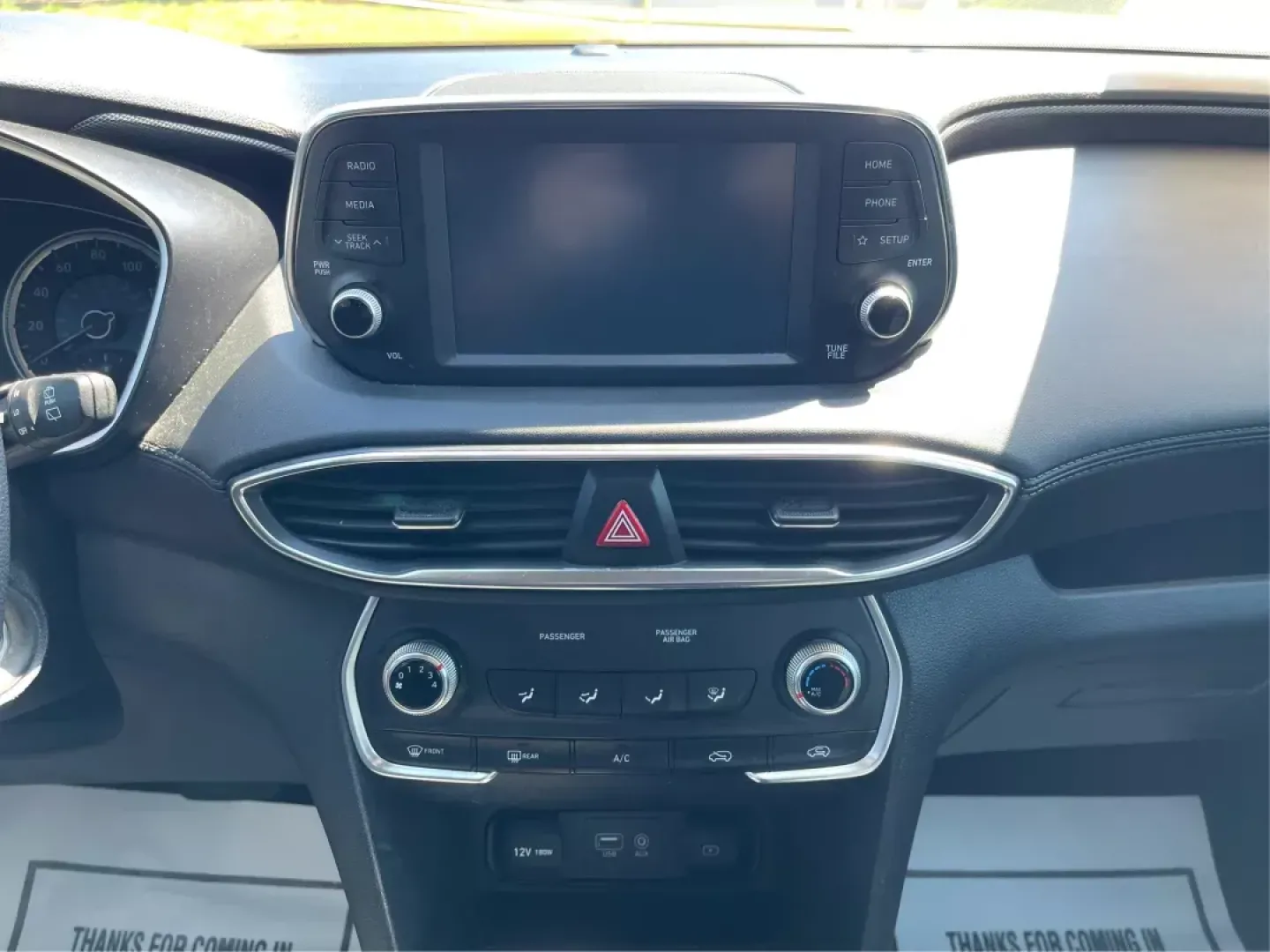 2019 Hyundai Santa Fe SE 2.4 AWD (5NMS2CAD9KH) with an 2.4L L4 DOHC 16V engine, 8-Speed Automatic transmission, located at 880 E. National Road, OH, 45377, (937) 908-9800, 39.891918, -84.183975 - Photo#13