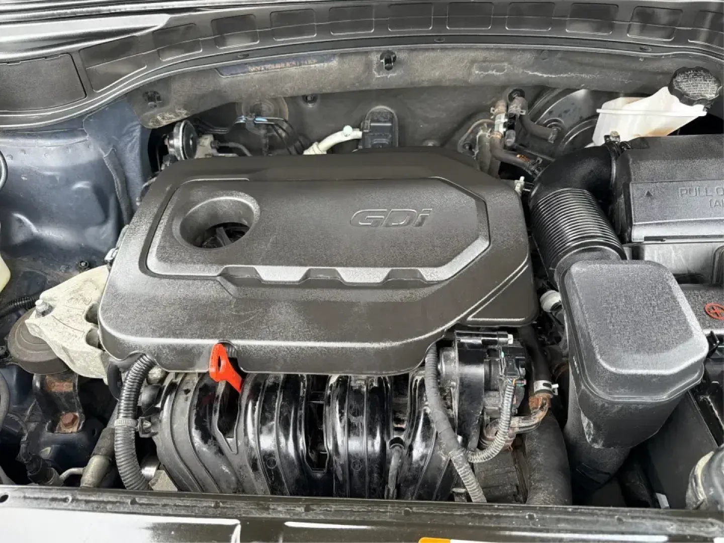 2018 Hyundai Santa Fe 2.4L (5XYZTDLB6JG) with an Theta II 2.4L I-4 gasoline direct injection engine, 6A transmission, located at 8750 N County Rd 25A, Piqua, OH, 45356, (937) 908-9800, 40.164391, -84.232513 - Road trips to Indian Lake, snowy school runs, and everyday commuting up and down I75 feel a lot easier when your SUV is roomy, confident in bad weather, and comfortable for everyone on board. This 2018 Hyundai Santa Fe 2.4L in striking Nightfall Blue is a practical, family-friendly sport utility tha - Photo#11