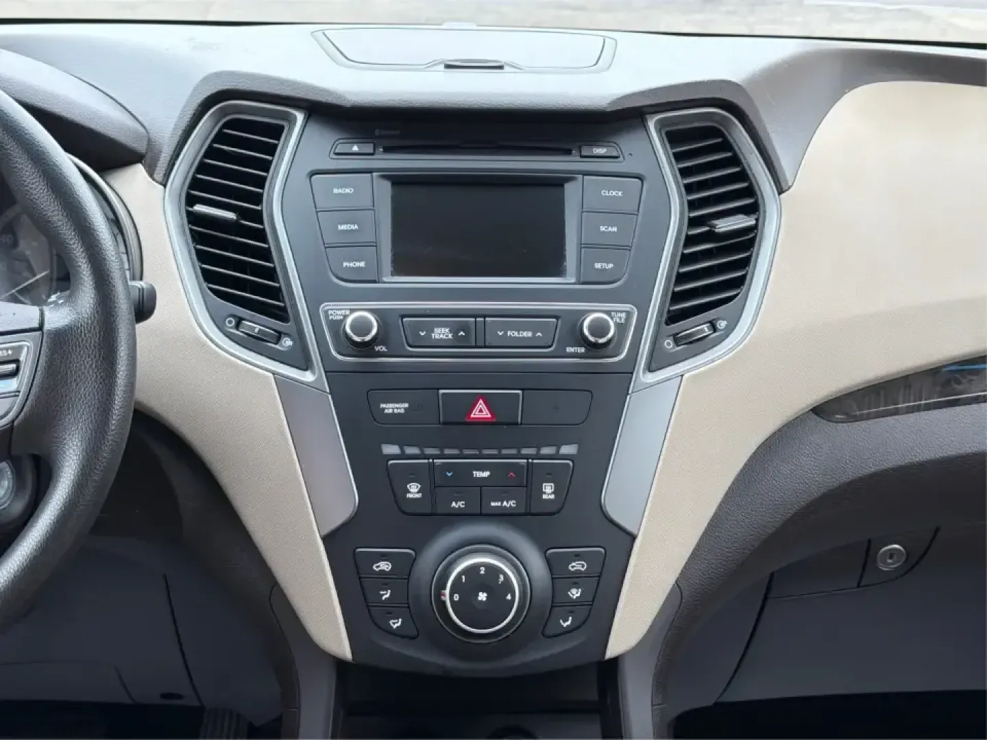 2018 Hyundai Santa Fe 2.4L (5XYZTDLB6JG) with an Theta II 2.4L I-4 gasoline direct injection engine, 6A transmission, located at 8750 N County Rd 25A, Piqua, OH, 45356, (937) 908-9800, 40.164391, -84.232513 - Road trips to Indian Lake, snowy school runs, and everyday commuting up and down I75 feel a lot easier when your SUV is roomy, confident in bad weather, and comfortable for everyone on board. This 2018 Hyundai Santa Fe 2.4L in striking Nightfall Blue is a practical, family-friendly sport utility tha - Photo#13