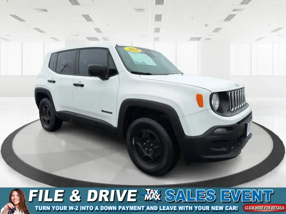 2018 Jeep Renegade Sport 4x4 (ZACCJBAB5JP) with an 2.4L L4 DOHC 16V engine, 6M transmission, located at 880 E. National Road, Vandalia, OH, 45377, (937) 908-9800, 39.891918, -84.183594 - Ready for weekend adventures at Englewood MetroPark, snowy commutes up I75, or a spontaneous road trip down U.S. Route 40? This 2018 Jeep Renegade Sport 4x4 is the kind of compact SUV that fits real life in Vandalia, OH-easy to park around town, confident when the weather turns, and versatile enough - Photo#0