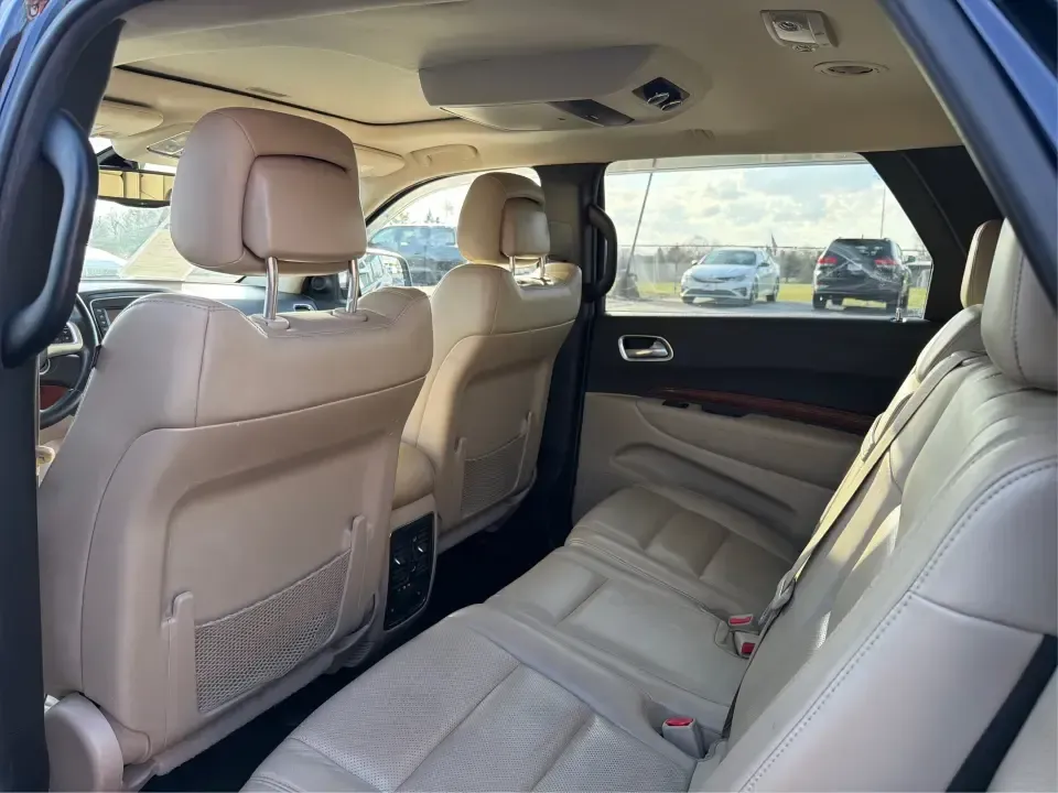 2013 Dodge Durango Citadel (1C4SDJET6DC) with an 5.7L V8 OHV 16V engine, 5-Speed Automatic transmission, located at 1951 S Dayton Lakeview Rd., New Carlisle, OH, 45344, (937) 908-9800, 39.890999, -84.050255 - Need one SUV that can handle school drop-offs, I-75 commutes, and a loaded-up weekend trip to Indian Lake or a tailgate in Dayton-without giving up comfort or capability? This 2013 Dodge Durango Citadel in True Blue Pearlcoat is built for real-life Ohio driving, with confident 4WD/AWD traction, V8 p - Photo#33