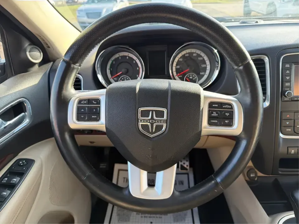 2013 Dodge Durango Citadel (1C4SDJET6DC) with an 5.7L V8 OHV 16V engine, 5-Speed Automatic transmission, located at 1951 S Dayton Lakeview Rd., New Carlisle, OH, 45344, (937) 908-9800, 39.890999, -84.050255 - Need one SUV that can handle school drop-offs, I-75 commutes, and a loaded-up weekend trip to Indian Lake or a tailgate in Dayton-without giving up comfort or capability? This 2013 Dodge Durango Citadel in True Blue Pearlcoat is built for real-life Ohio driving, with confident 4WD/AWD traction, V8 p - Photo#39