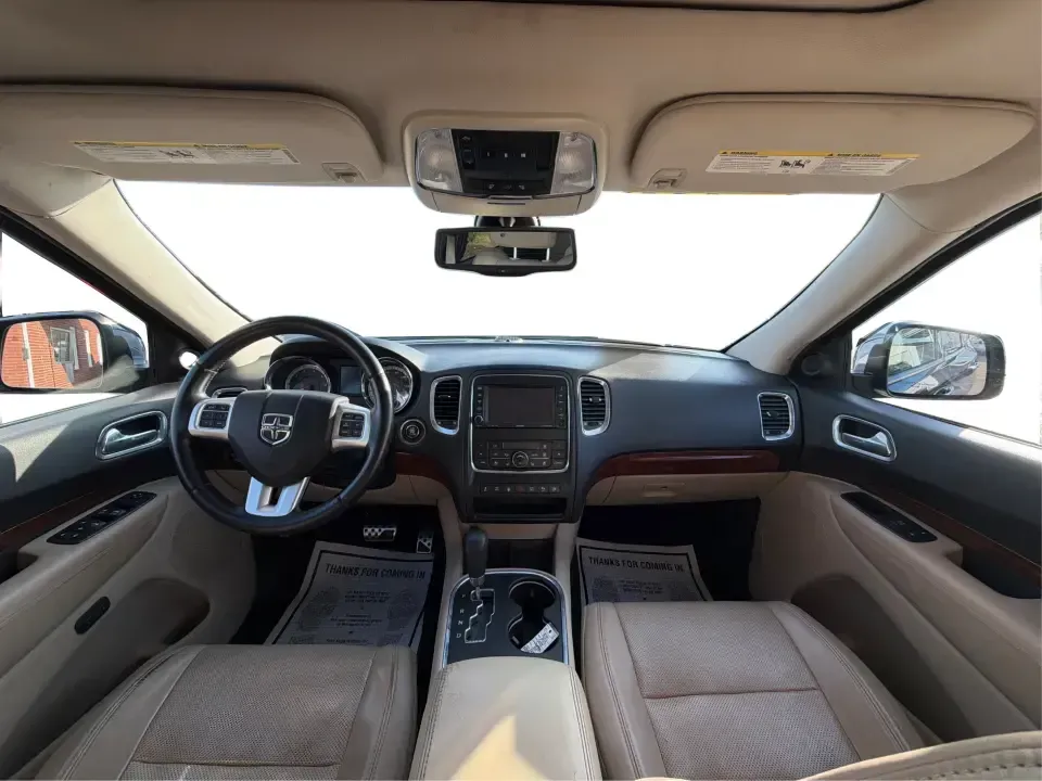 2013 Dodge Durango Citadel (1C4SDJET6DC) with an 5.7L V8 OHV 16V engine, 5-Speed Automatic transmission, located at 1951 S Dayton Lakeview Rd., New Carlisle, OH, 45344, (937) 908-9800, 39.890999, -84.050255 - Need one SUV that can handle school drop-offs, I-75 commutes, and a loaded-up weekend trip to Indian Lake or a tailgate in Dayton-without giving up comfort or capability? This 2013 Dodge Durango Citadel in True Blue Pearlcoat is built for real-life Ohio driving, with confident 4WD/AWD traction, V8 p - Photo#45