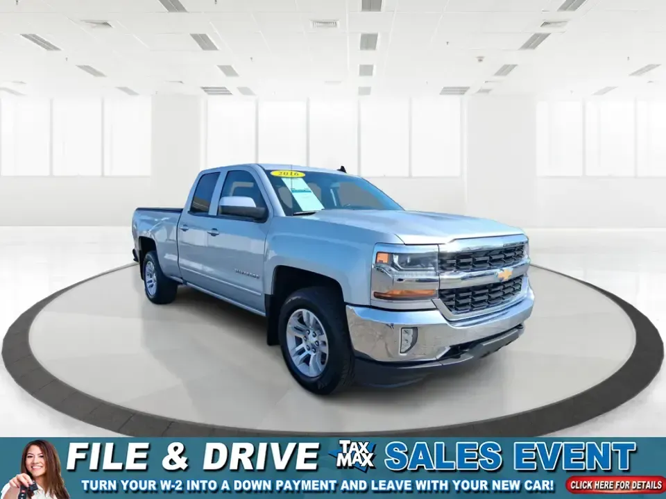 2016 Chevrolet Silverado 1500 1LT (1GCVKREC0GZ) with an EcoTec3 4.3L V-6 gasoline direct injection engine, 6A transmission, located at 4508 South Dixie Dr, Moraine, OH, 45439, (937) 908-9800, 39.689976, -84.218452 - Need a truck that can handle weekday work runs, weekend projects, and Ohio weather without flinching? This 2016 Chevrolet Silverado 1500 1LT Double Cab in Silver Ice Metallic is built for real life in Moraine-whether you're hauling supplies for a home upgrade, towing for a camping trip, or simply wa - Photo#0