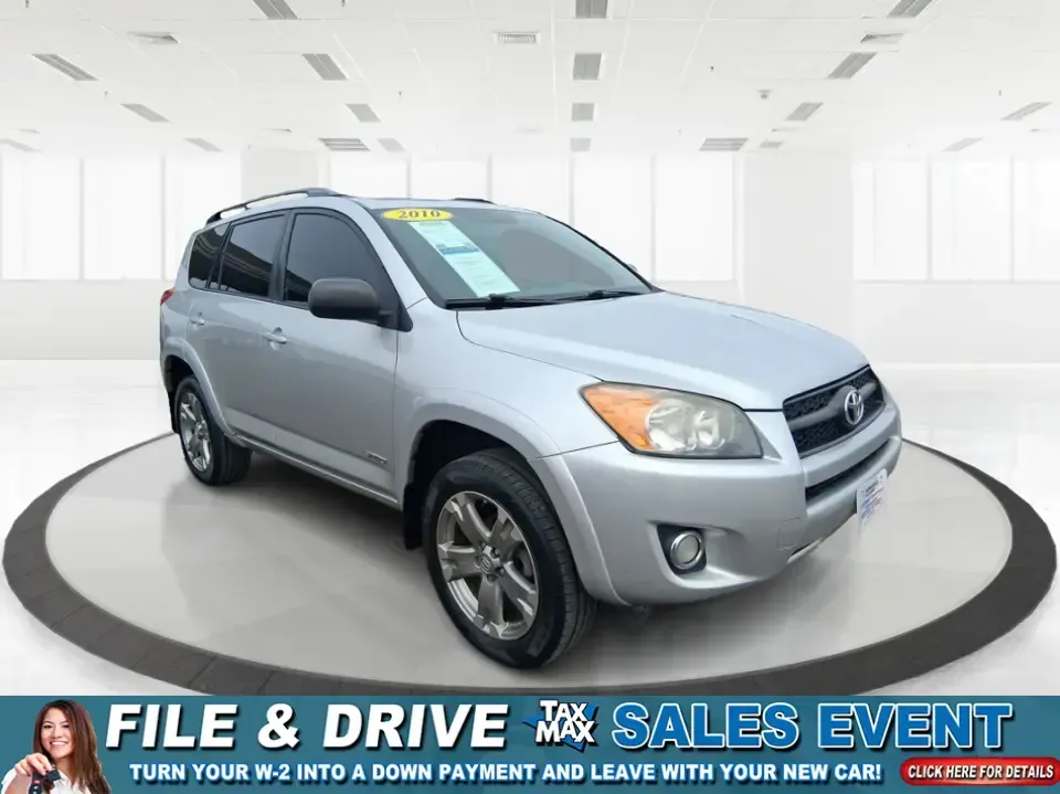 2010 Toyota RAV4 Sport (2T3WF4DV4AW) with an 2.5L I-4 DOHC engine, 4-Speed Automatic transmission, located at 401 Woodman Dr, Riverside, OH, 45431, (937) 908-9800, 39.760899, -84.123421 - 2010 Toyota RAV4 Sport - Photo#0