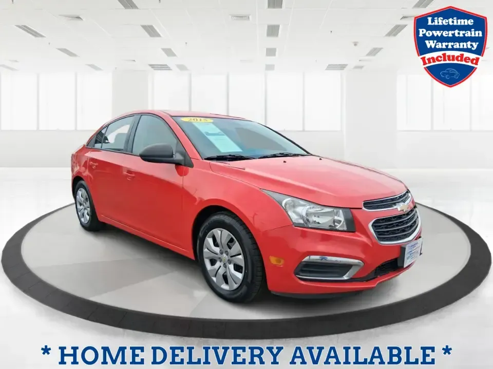 2015 Chevrolet Cruze LS Auto (1G1PA5SG9F7) with an ECOTEC 1.8L I-4 DOHC engine, 6-Speed Automatic transmission, located at 8750 N County Rd 25A, Piqua, OH, 45356, (937) 908-9800, 40.164391, -84.232513 - Picture an easy, affordable daily commute that still feels comfortable on I75, quick trips to downtown Piqua for dinner, and weekend errands that don't drain your budget at the pump. This 2015 Chevrolet Cruze LS Auto in eye-catching Red Hot is a smart, practical sedan for commuters, first-time buyer - Photo#0