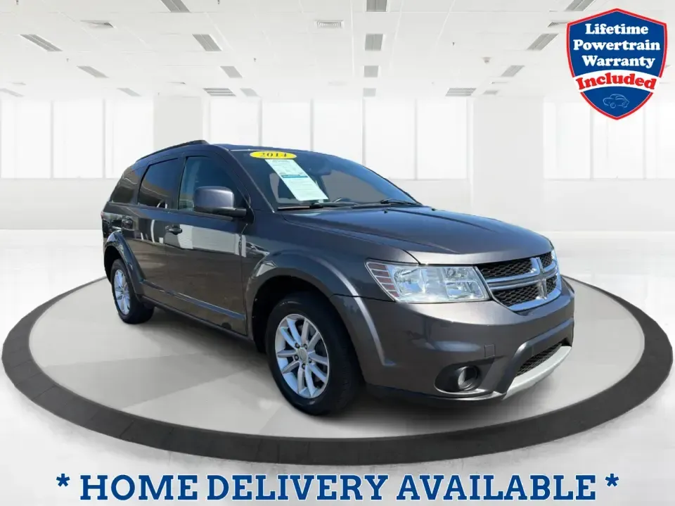2014 Dodge Journey SXT (3C4PDDBG0ET) with an 3.6L V-6 DOHC engine, 6-Speed Automatic transmission, located at 1099 N County Rd 25A , Troy, OH, 45373, (937) 908-9800, 40.057079, -84.212883 - Pack up the kids, the dog, and the weekend bags-this 2014 Dodge Journey SXT is the kind of SUV that makes everyday life in Troy easier and spontaneous road trips feel completely doable. Whether you're tackling school drop-offs, commuting to Dayton, or planning a family day at the Miami County Fairgr - Photo#0