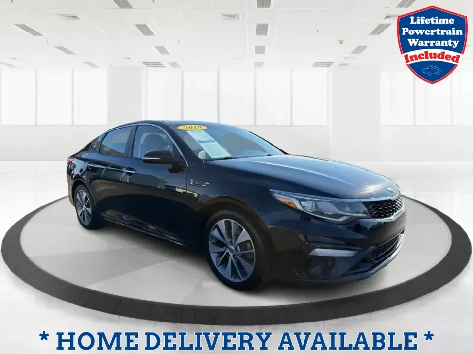 2019 Kia Optima S (5XXGT4L37KG) with an Theta II 2.4L I-4 gasoline direct injection engine, 6A transmission, located at 1099 N County Rd 25A , Troy, OH, 45373, (937) 908-9800, 40.057079, -84.212883 - Need a reliable commuter that still feels stylish for date night downtown, comfortable for weekend trips to Dayton, and efficient for the daily run up I75? This 2019 Kia Optima S in Ebony Black is a smart, budget-friendly sedan that fits real life-whether you're clocking a long work commute, shuttli - Photo#0