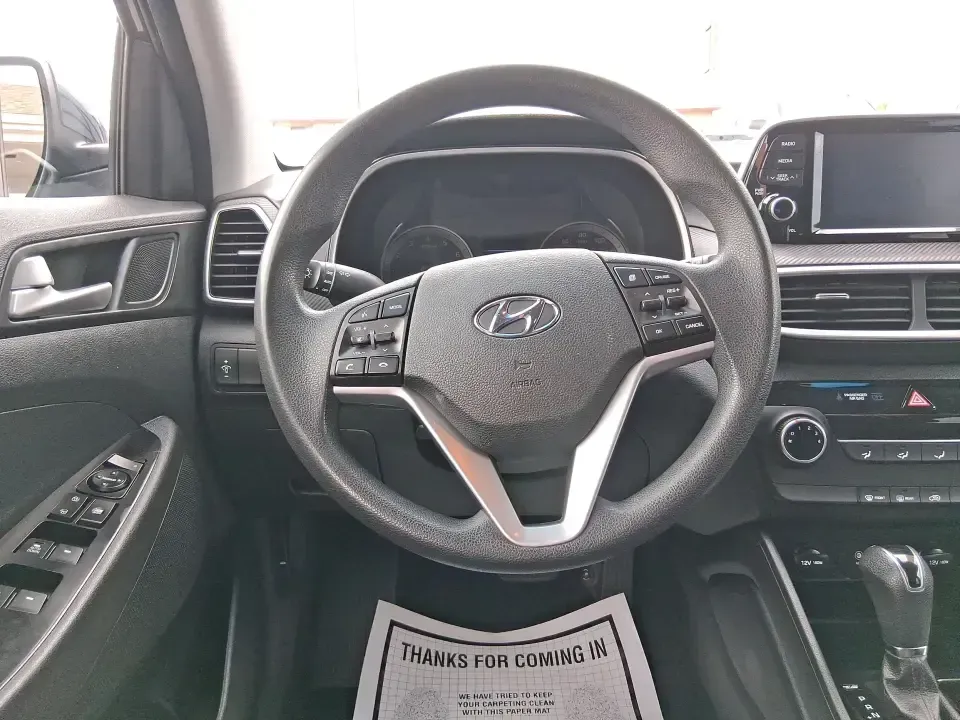 2019 Hyundai Tucson SE (KM8J23A41KU) with an Nu 2L I-4 gasoline direct injection engine, 6A transmission, located at 8750 N County Rd 25A, Piqua, OH, 45356, (937) 908-9800, 40.164391, -84.232513 - Need a practical SUV that can handle the daily school run, a long commute up I75, and weekend trips to the Miami Valley without draining your budget? This 2019 Hyundai Tucson SE in eye-catching Dusk Blue is built for real life in Piqua, Ohio-easy to park, comfortable for passengers, and ready for ev - Photo#16