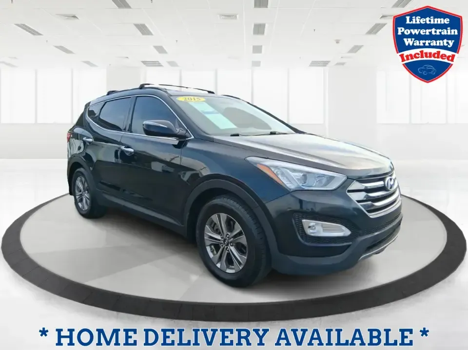 2015 Hyundai Santa Fe 2.4L (5XYZU3LB1FG) with an Theta II 2.4L I-4 gasoline direct injection engine, 6-Speed Automatic transmission, located at 1099 N County Rd 25A , Troy, OH, 45373, (937) 908-9800, 40.057079, -84.212883 - Pack up the kids for a weekend at Treasure Island Park, load the cooler for a day on the Great Miami River, or settle into a comfortable daily commute down I75-this 2015 Hyundai Santa Fe 2.4L is the kind of practical SUV that fits real life in Troy. With confident road manners, flexible cargo space, - Photo#0