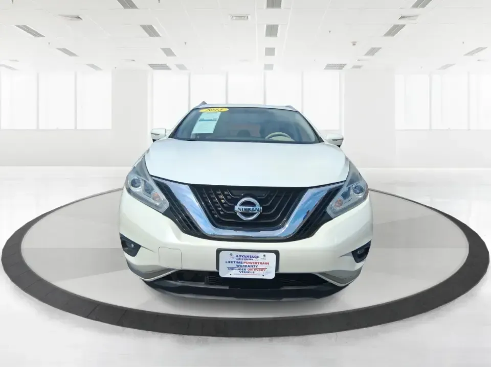 2015 Nissan Murano Platinum (5N1AZ2MH3FN) with an 3.5L V-6 DOHC engine, Continuously Variable Transmission transmission, located at 1951 S Dayton Lakeview Rd., New Carlisle, OH, 45344, (937) 908-9800, 39.890999, -84.050255 - Need one SUV that can handle the weekday commute, keep everyone comfortable on family errands, and still feel upscale for a weekend getaway to John Bryan State Park or a day trip through Dayton? This 2015 Nissan Murano Platinum AWD in Pearl White is built for exactly that kind of real-life driving-s - Photo#7