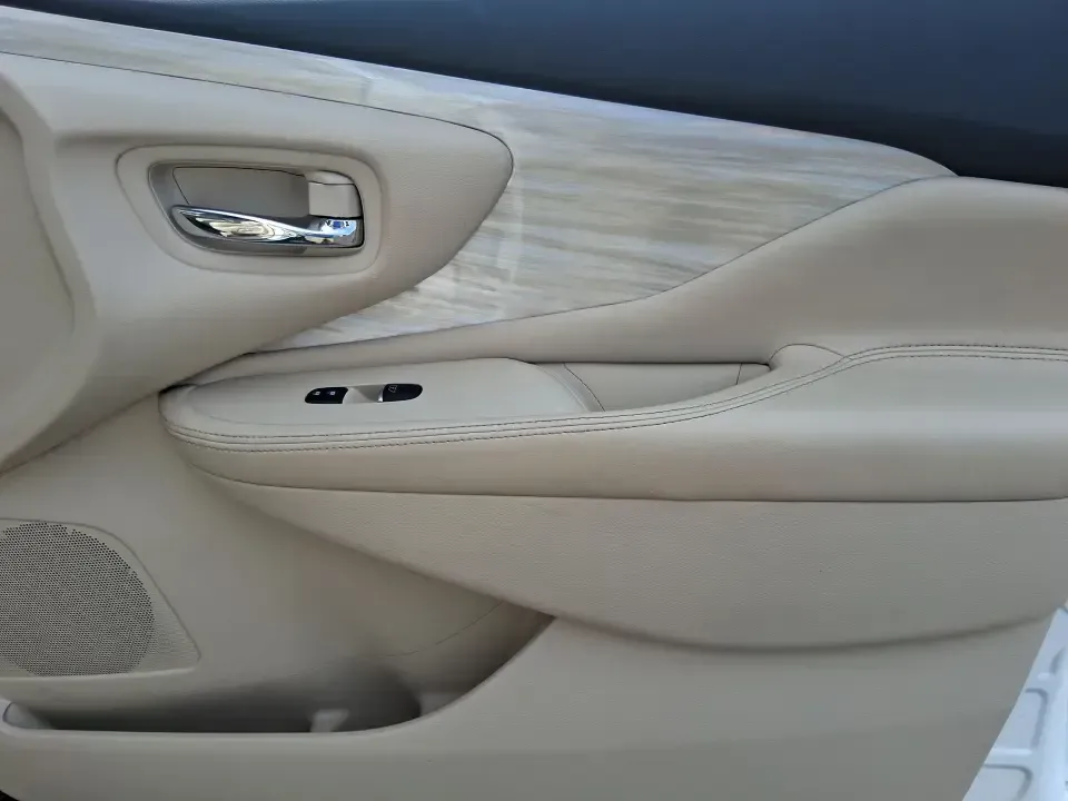 2015 Nissan Murano Platinum (5N1AZ2MH3FN) with an 3.5L V-6 DOHC engine, Continuously Variable Transmission transmission, located at 1951 S Dayton Lakeview Rd., New Carlisle, OH, 45344, (937) 908-9800, 39.890999, -84.050255 - Need one SUV that can handle the weekday commute, keep everyone comfortable on family errands, and still feel upscale for a weekend getaway to John Bryan State Park or a day trip through Dayton? This 2015 Nissan Murano Platinum AWD in Pearl White is built for exactly that kind of real-life driving-s - Photo#19