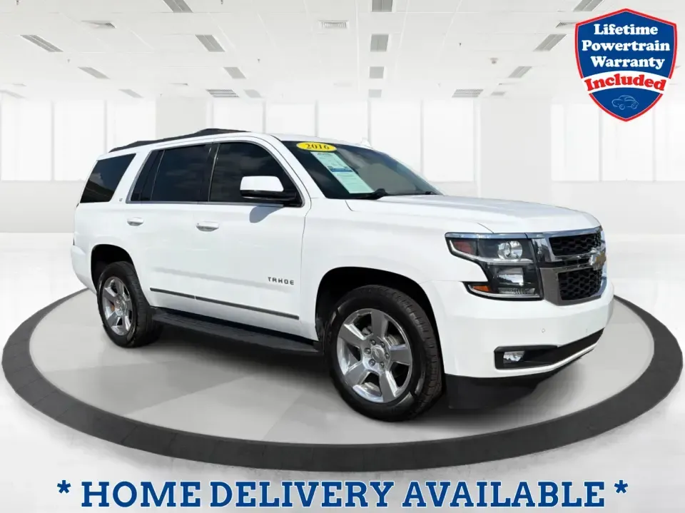 2016 Chevrolet Tahoe LT (1GNSKBKC8GR) with an EcoTec3 5.3L V-8 gasoline direct injection engine, 6A transmission, located at 1184 Kauffman Ave, Fairborn, OH, 45324, (937) 908-9800, 39.807072, -84.030914 - If your weekends look like youth sports in the morning, a grocery run in the afternoon, and a last-minute road trip after dinner, this 2016 Chevrolet Tahoe LT 4WD is the kind of full-size SUV that keeps up with real life in Piqua. Finished in Summit White and built for comfort, capability, and confi - Photo#0