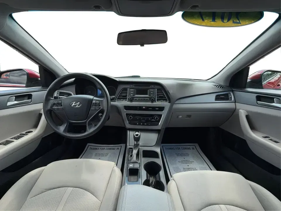 2017 Hyundai Sonata SE (5NPE24AF8HH) with an 2.4L L4 DOHC 16V engine, 7-Speed Automatic transmission, located at 8750 N County Rd 25A, Piqua, OH, 45356, (937) 908-9800, 40.164391, -84.232513 - Ready for a dependable commuter that still looks sharp pulling into work, school pickup, or a weekend dinner in town? This Scarlet Red 2017 Hyundai Sonata SE is a practical, comfortable sedan that fits real-life schedules in Piqua, Ohio-whether you're cruising up N County Rd 25A, heading toward I75 - Photo#20