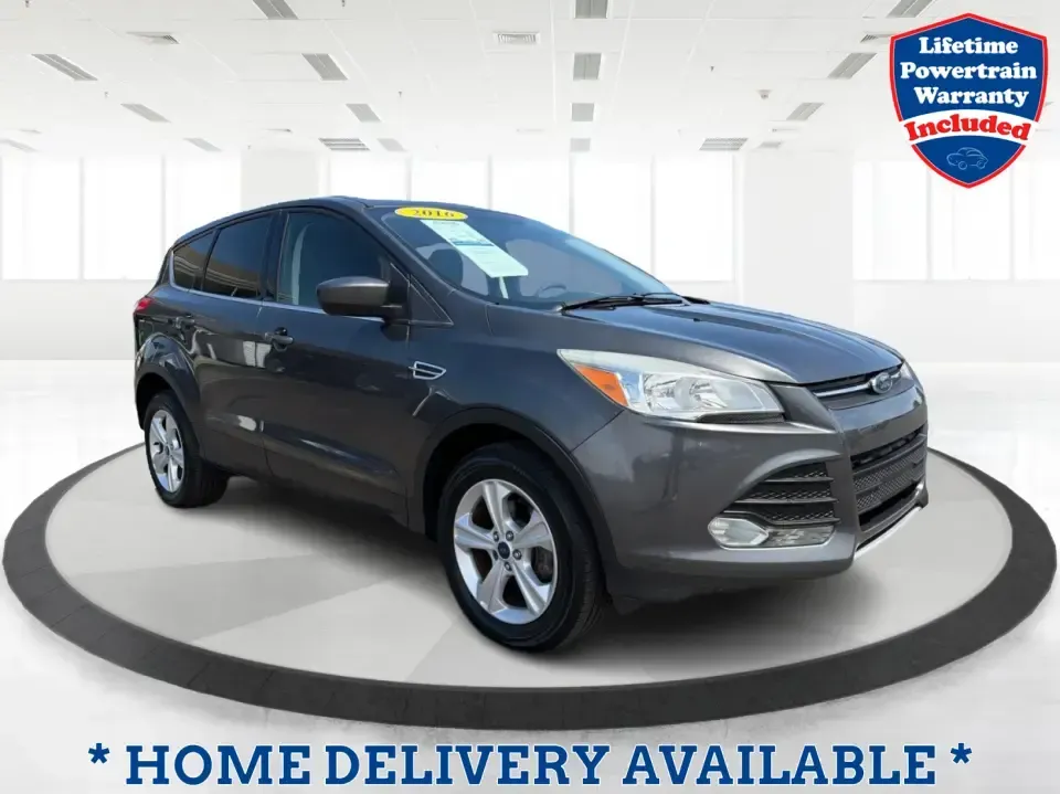 2016 Ford Escape SE (1FMCU0G77GU) with an 2.5L L4 DOHC 16V engine, 6-Speed Automatic transmission, located at 4508 South Dixie Dr, Moraine, OH, 45439, (937) 908-9800, 39.689976, -84.218452 - Whether you're commuting up and down South Dixie Drive, running errands between Moraine and Dayton, or packing up for a weekend getaway, this 2016 Ford Escape SE is the kind of practical SUV that fits real life. It's easy to park, comfortable for daily driving, and versatile enough for everything fr - Photo#0