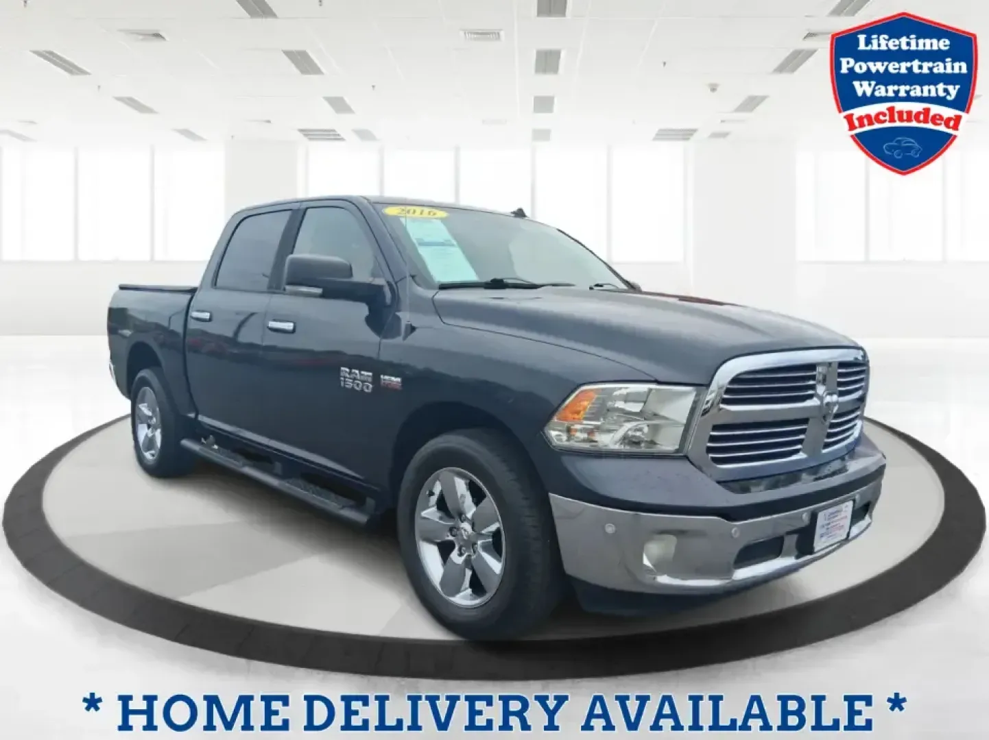 2016 Ram 1500 Big Horn (3C6RR7LT2GG) with an 5.7L V8 OHV 16V engine, 6A transmission, located at 401 Woodman Dr, Riverside, OH, 45431, (937) 908-9800, 39.760899, -84.123421 - Weekend projects, lake-day getaways, and Ohio winters don't pause for perfect timing-you need a truck that's ready when life is. This 2016 Ram 1500 Big Horn Crew Cab 4WD in Maximum Steel Metallic Clearcoat is built for the real-world routine around Piqua: hauling gear, towing toys, commuting up and - Photo#0