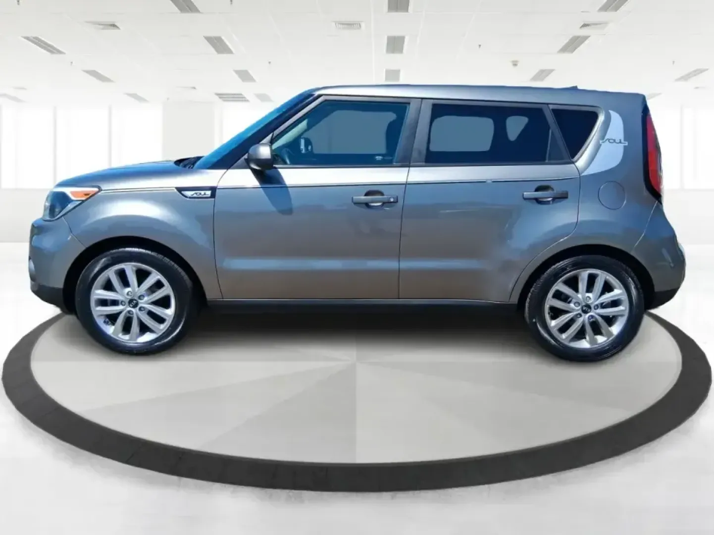 2018 Kia Soul + (KNDJP3A58J7) with an 2L I-4 gasoline direct injection engine, 6A transmission, located at 401 Woodman Dr, Riverside, OH, 45431, (937) 908-9800, 39.760899, -84.123421 - Pack more into every day-commute-ready comfort for I675 and Route 35, easy parking for quick stops near The Greene, and flexible cargo space for weekend runs to Eastwood MetroPark-this 2018 Kia Soul + is built for Riverside life. With its distinctive hatchback shape, Titanium Gray finish, and practi- Photo#5