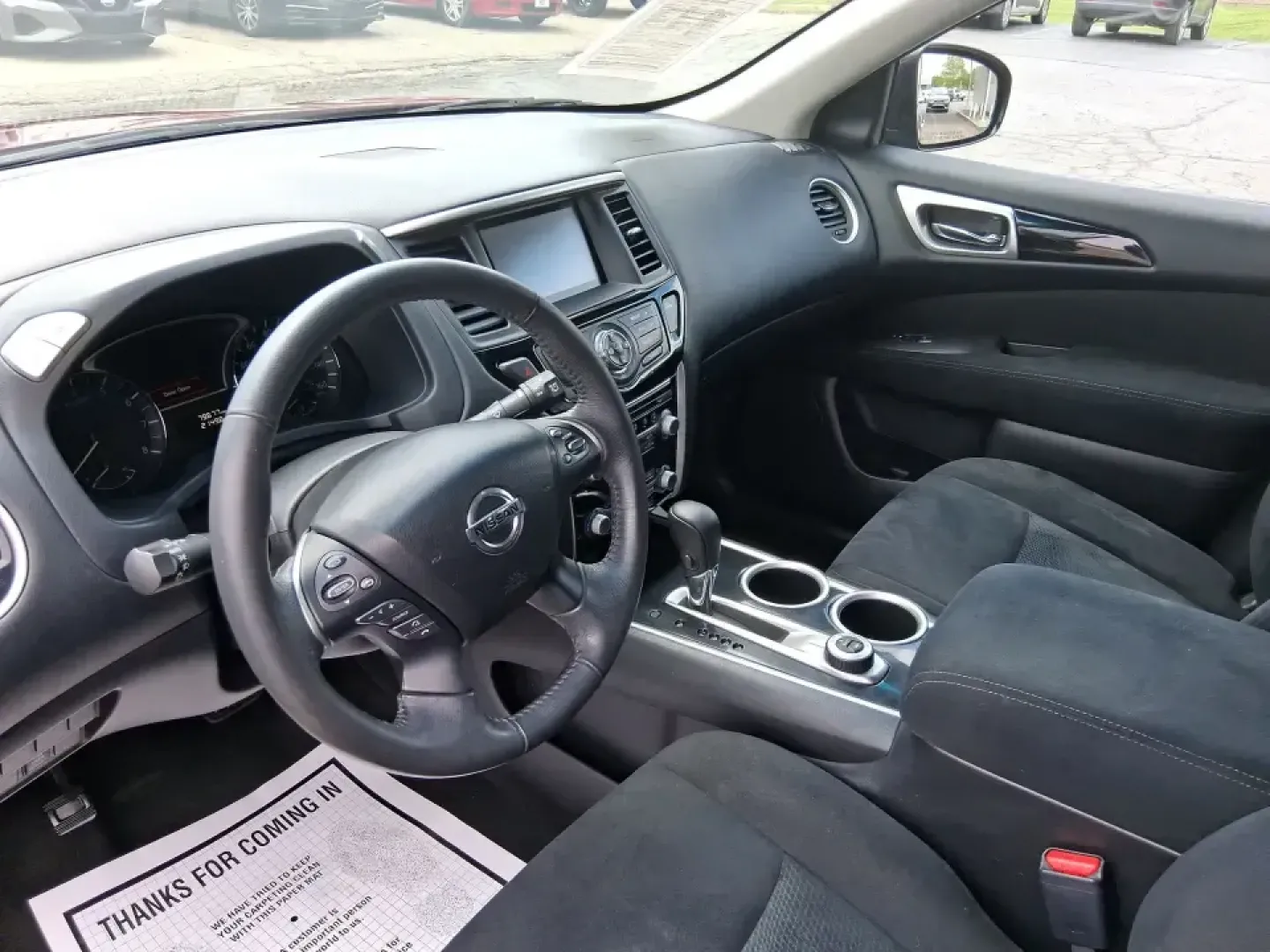 2015 Nissan Pathfinder SV (5N1AR2MM6FC) with an 3.5L V-6 DOHC engine, Continuously Variable Transmission transmission, located at 401 Woodman Dr, Riverside, OH, 45431, (937) 908-9800, 39.760899, -84.123421 - Need one SUV that can handle the weekday school run, the long commute down I675, and a spontaneous weekend escape to Carillon Historical Park or a day at the National Museum of the U.S. Air Force? This 2015 Nissan Pathfinder SV in eye-catching Cayenne Red is built for real life in Riverside, Ohio-ro - Photo#9
