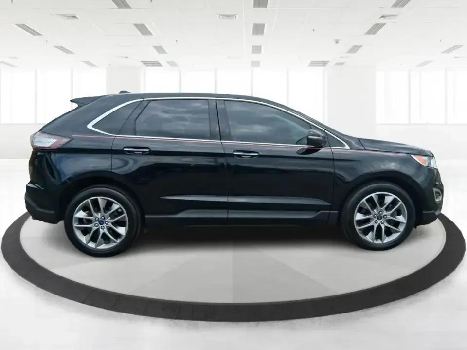 2016 Ford Edge Titanium (2FMPK3K87GB) with an 3.5L V6 DOHC 24V engine, 6A transmission, located at 401 Woodman Dr, Riverside, OH, 45431, (937) 908-9800, 39.760899, -84.123421 - Road-trip weekends to Hocking Hills, daily commutes down I675, and school drop-offs around Riverside all feel easier when you've got a comfortable, feature-packed SUV that fits real life. This 2016 Ford Edge Titanium in Shadow Black delivers the kind of refined ride and smart tech that makes every m - Photo#1
