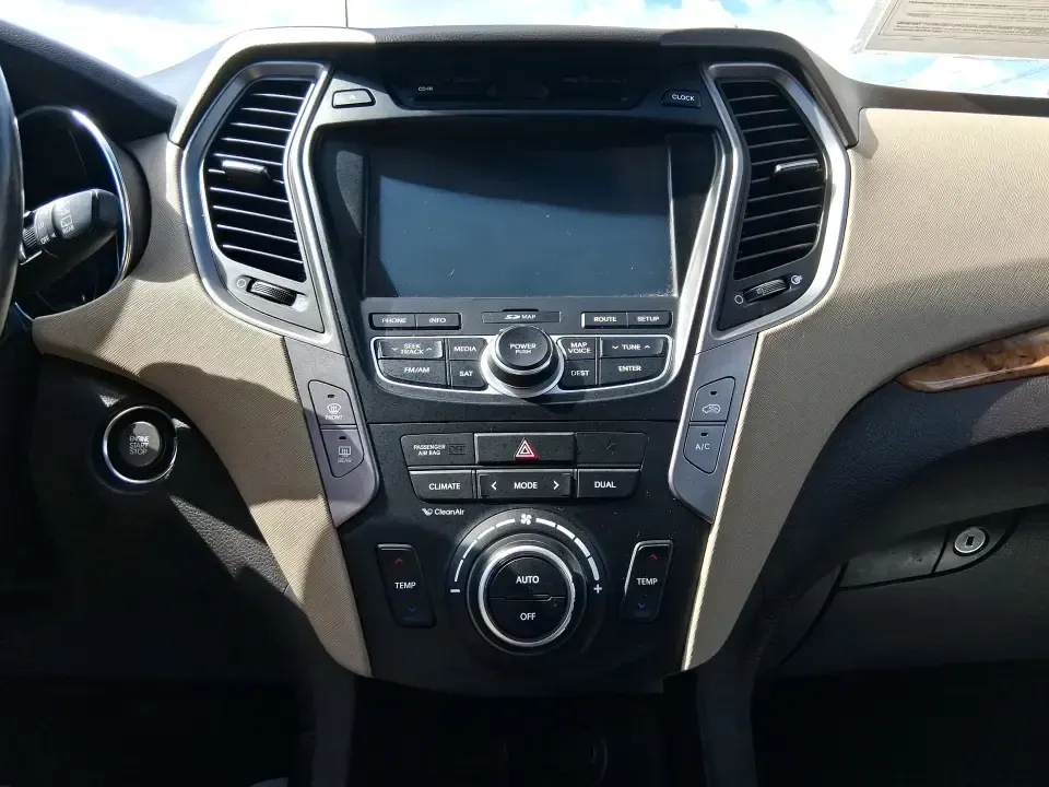2015 Hyundai Santa Fe 2.4L (5XYZUDLB3FG) with an Theta II 2.4L I-4 gasoline direct injection engine, 6-Speed Automatic transmission, located at 401 Woodman Dr, Riverside, OH, 45431, (937) 908-9800, 39.760899, -84.123421 - Pack up the kids, load the cooler, and point your weekend plans toward the open road-this 2015 Hyundai Santa Fe 2.4L in Platinum Graphite is the kind of SUV that fits real life in Riverside. Whether you're commuting down I-75, running errands along Woodman Dr, or heading out for a day at Eastwood Me - Photo#13
