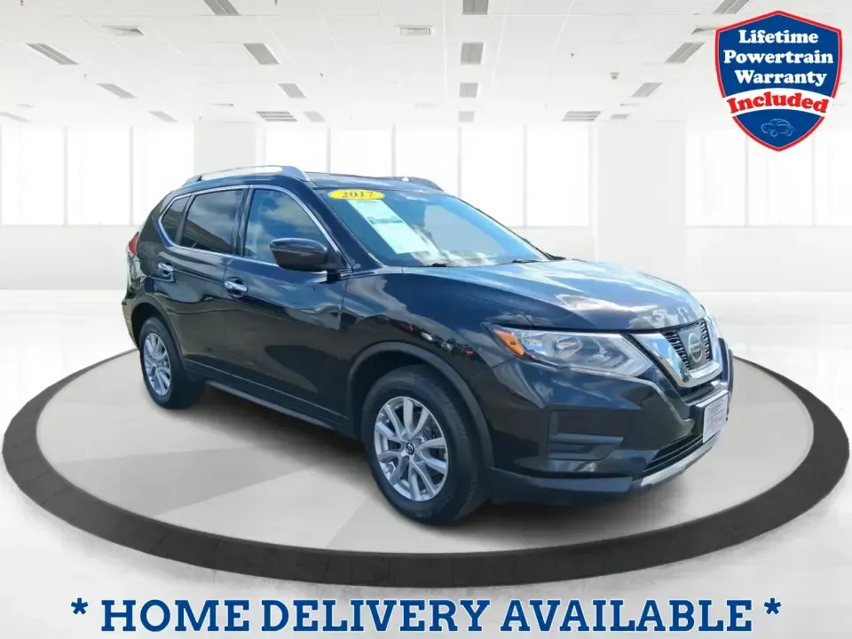 2017 Nissan Rogue SV (KNMAT2MV0HP) with an 2.5L I-4 DOHC engine, CVT transmission, located at 8750 N County Rd 25A, Piqua, OH, 45356, (937) 908-9800, 40.164391, -84.232513 - Picture your next road trip up I75 with the family, a weekend run to Indian Lake, or a confidence-inspiring commute through Miami County in a versatile SUV that's built to handle Ohio's changing seasons. This **2017 Nissan Rogue SV** in **Magnetic Black** brings the everyday practicality busy househ - Photo#0