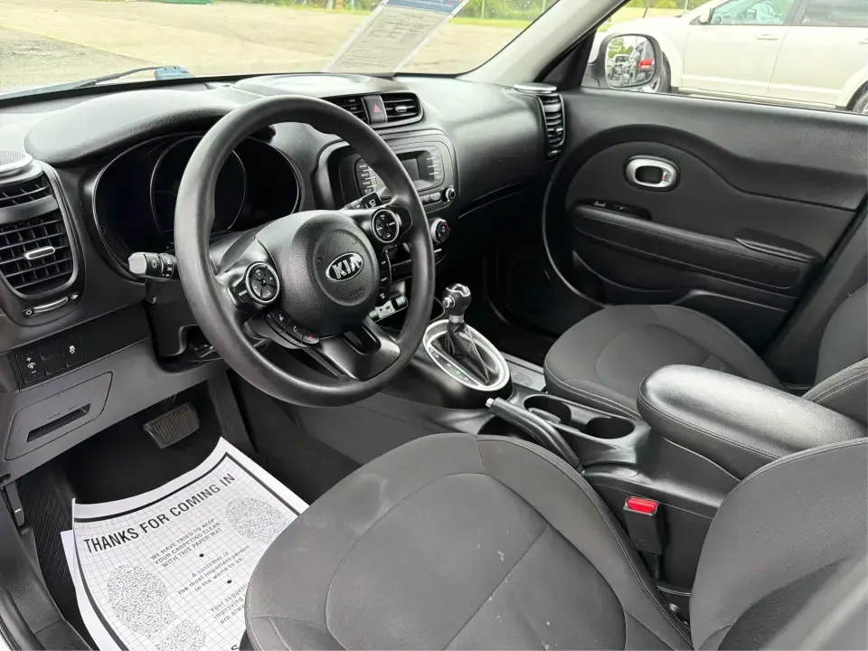 2014 Kia Soul Base (KNDJN2A20E7) with an 1.6L L4 DOHC 16V engine, located at 1184 Kauffman Ave, Fairborn, OH, 45324, (937) 908-9800, 39.807072, -84.030914 - Need a practical, easy-to-park commuter that can also handle grocery runs, campus life, and weekend trips around the Miami Valley? This 2014 Kia Soul Base in bright White delivers the kind of everyday versatility that fits real life in Fairborn-whether you're commuting to Wright-Patterson AFB, headi - Photo#9