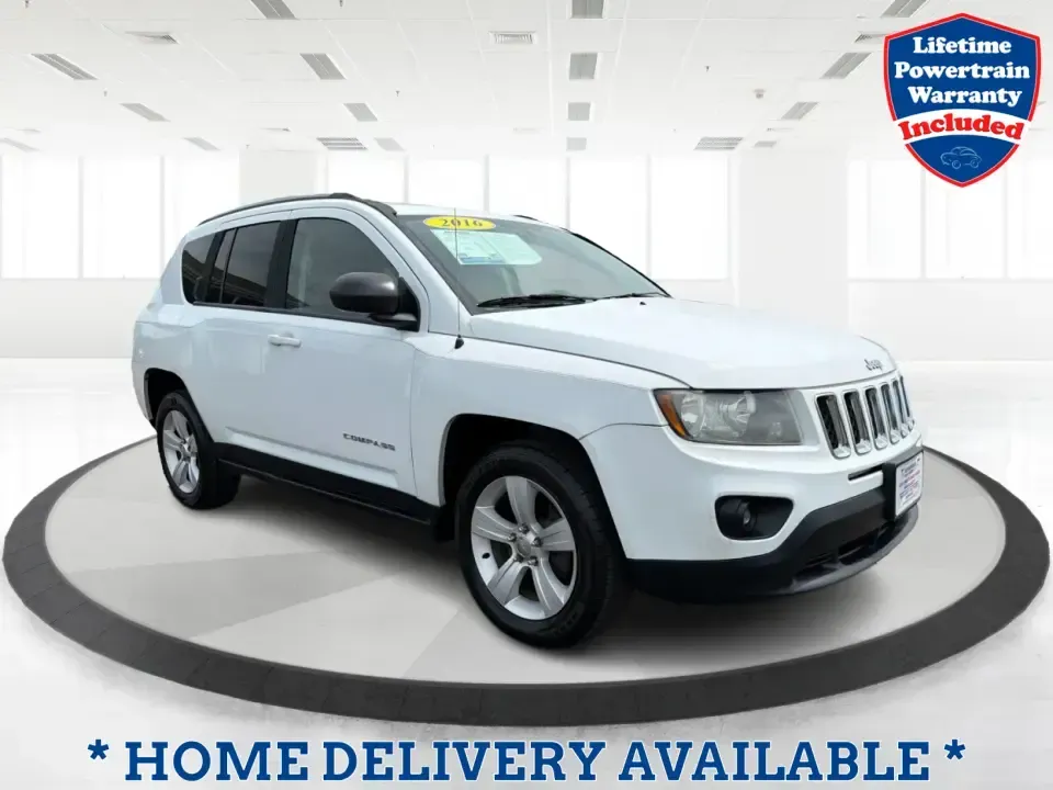 2016 Jeep Compass Sport (1C4NJCBA1GD) with an 2.0L L4 DOHC 16V engine, Automatic transmission, located at 4508 South Dixie Dr, Moraine, OH, 45439, (937) 908-9800, 39.689976, -84.218452 - **Adventure Awaits with the 2016 Jeep Compass Sport in Fairborn, OH!**<br /> <br /> Are you and your family ready to embark on thrilling weekend adventures or find the ideal companion for your daily commute? Look no further! The 2016 Jeep Compass Sport is the perfect SUV for those who need a dependa - Photo#0