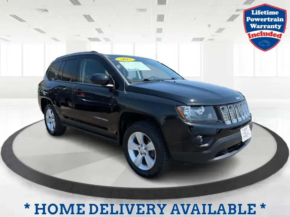 2017 Jeep Compass Latitude 4x4 (1C4NJDEB3HD) with an 2.4L I-4 DOHC engine, 6A transmission, located at 1230 East Main St, Xenia, OH, 45385, (937) 908-9800, 39.688026, -83.910172 - Ready for weekend escapes to John Bryan State Park, everyday school drop-offs, and confident winter commutes on US-35? This 2017 Jeep Compass Latitude 4x4 in Black Clearcoat is the kind of compact SUV that fits real life in Xenia, OH-easy to park around downtown, comfortable for long drives toward D - Photo#0