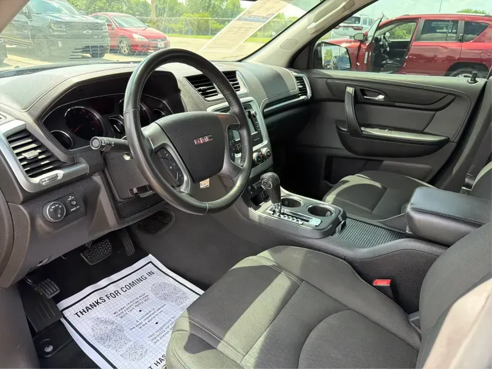 2016 GMC Acadia SLE-2 (1GKKVPKD1GJ) with an 3.6L V-6 gasoline direct injection engine, 6A transmission, located at 401 Woodman Dr, Riverside, OH, 45431, (937) 908-9800, 39.760899, -84.123421 - Need one SUV that can handle school drop-offs, long commutes, and weekend getaways to the MetroParks without feeling cramped? This 2016 GMC Acadia SLE-2 in Ebony Twilight Metallic is a smart fit for busy families and active drivers who want three-row flexibility, confident traction, and everyday com - Photo#9