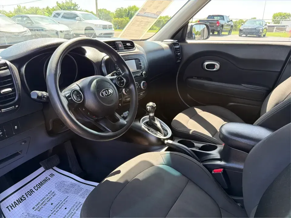 2016 Kia Soul Base (KNDJN2A27G7) with an 1.6L L4 DOHC 16V engine, 6A transmission, located at 4508 South Dixie Dr, Moraine, OH, 45439, (937) 908-9800, 39.689976, -84.218452 - Need a smart, city-friendly ride that fits tight parking spots in downtown Dayton, keeps up with your daily I75 commute, and still has the cargo flexibility for a Costco run or a weekend trip to Carillon Historical Park? This 2016 Kia Soul Base in gray delivers a practical, easygoing lifestyle-great - Photo#9