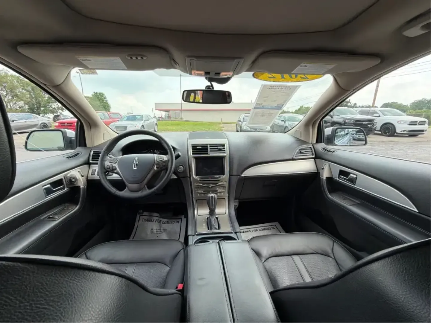 2012 Lincoln MKX Base (2LMDJ8JK1CB) with an 3.7L V6 DOHC 24V engine, 6-Speed Automatic transmission, located at 401 Woodman Dr, Riverside, OH, 45431, (937) 908-9800, 39.760899, -84.123421 - Need a comfortable, confident SUV for daily commuting to Wright-Patterson AFB, school drop-offs in Beavercreek, and weekend runs to The Greene or Carillon Historical Park? This 2012 Lincoln MKX Base in classic Silver delivers the kind of quiet ride, upscale comfort, and V6 power that makes errands f- Photo#21