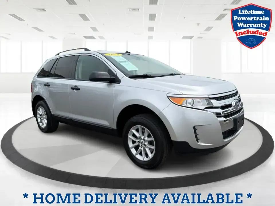 2014 Ford Edge SE FWD (2FMDK3GC0EB) with an 3.5L V6 DOHC 24V engine, 6-Speed Automatic transmission, located at 880 E. National Road, Vandalia, OH, 45377, (937) 908-9800, 39.891918, -84.183594 - Need an SUV that fits real life in the Miami Valley-school drop-offs, a steady commute, and weekend errands-without feeling bulky or hard to park? This 2014 Ford Edge SE FWD is a smart, comfortable choice for everyday drivers who want roomy seating for five, useful tech, and confident road manners f- Photo#0