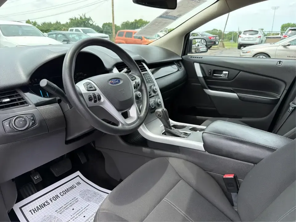 2014 Ford Edge SE FWD (2FMDK3GC0EB) with an 3.5L V6 DOHC 24V engine, 6-Speed Automatic transmission, located at 880 E. National Road, Vandalia, OH, 45377, (937) 908-9800, 39.891918, -84.183594 - Need an SUV that fits real life in the Miami Valley-school drop-offs, a steady commute, and weekend errands-without feeling bulky or hard to park? This 2014 Ford Edge SE FWD is a smart, comfortable choice for everyday drivers who want roomy seating for five, useful tech, and confident road manners f- Photo#9