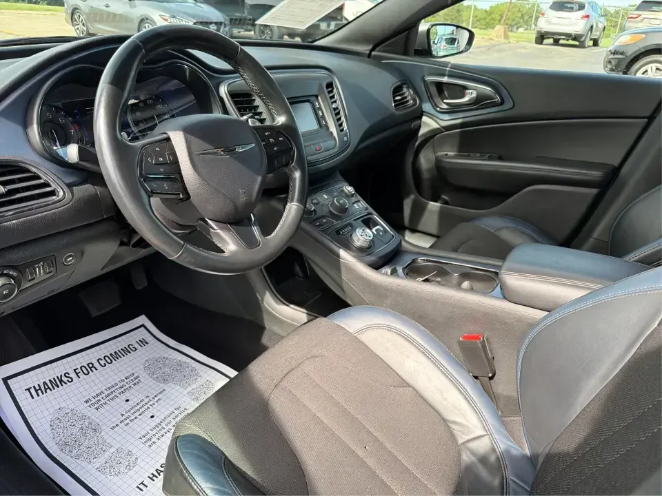 2015 Chrysler 200 S (1C3CCCBG2FN) with an 3.6L V6 DOHC 24V FFV engine, 9-Speed Automatic transmission, located at 1184 Kauffman Ave, Fairborn, OH, 45324, (937) 908-9800, 39.807072, -84.030914 - Need a comfortable, stylish sedan for daily commuting between Wright-Patterson AFB, Beavercreek shopping runs, and weekends out at Fairborn's community events? This 2015 Chrysler 200 S is built for real-life driving-smooth on I-675, easy to park around Downtown Fairborn, and roomy enough for five pa- Photo#9