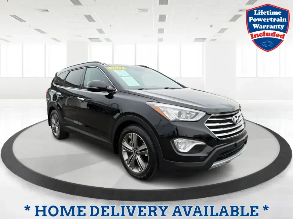2014 Hyundai Santa Fe Limited AWD (KM8SRDHF4EU) with an 3.3L V6 DOHC 24V engine, 6-Speed Automatic transmission, located at 1230 East Main St, Xenia, OH, 45385, (937) 908-9800, 39.688026, -83.910172 - Picture your next weekend: loading up the family for a day at John Bryan State Park, heading out for youth sports in Beavercreek, or cruising I35 and US68 for an easy commute to Dayton. This 2014 Hyundai Santa Fe Limited AWD is built for real life in and around Xenia-roomy enough for growing familie- Photo#0