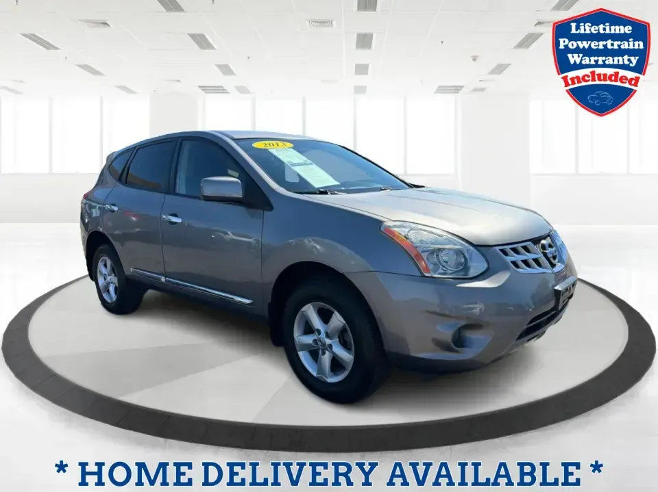 2013 Nissan Rogue S 2WD (JN8AS5MT0DW) with an 2.5L L4 DOHC 16V engine, Continuously Variable Transmission transmission, located at 1951 S Dayton Lakeview Rd., New Carlisle, OH, 45344, (937) 908-9800, 39.890999, -84.050255 - Ready for a smoother daily commute and easy weekend getaways around Clark County? This 2013 Nissan Rogue S 2WD is the kind of practical SUV that fits real life-school drop-offs, grocery runs, and road trips from New Carlisle to Dayton-without feeling bulky or hard to park. Finished in Frosted Steel- Photo#0