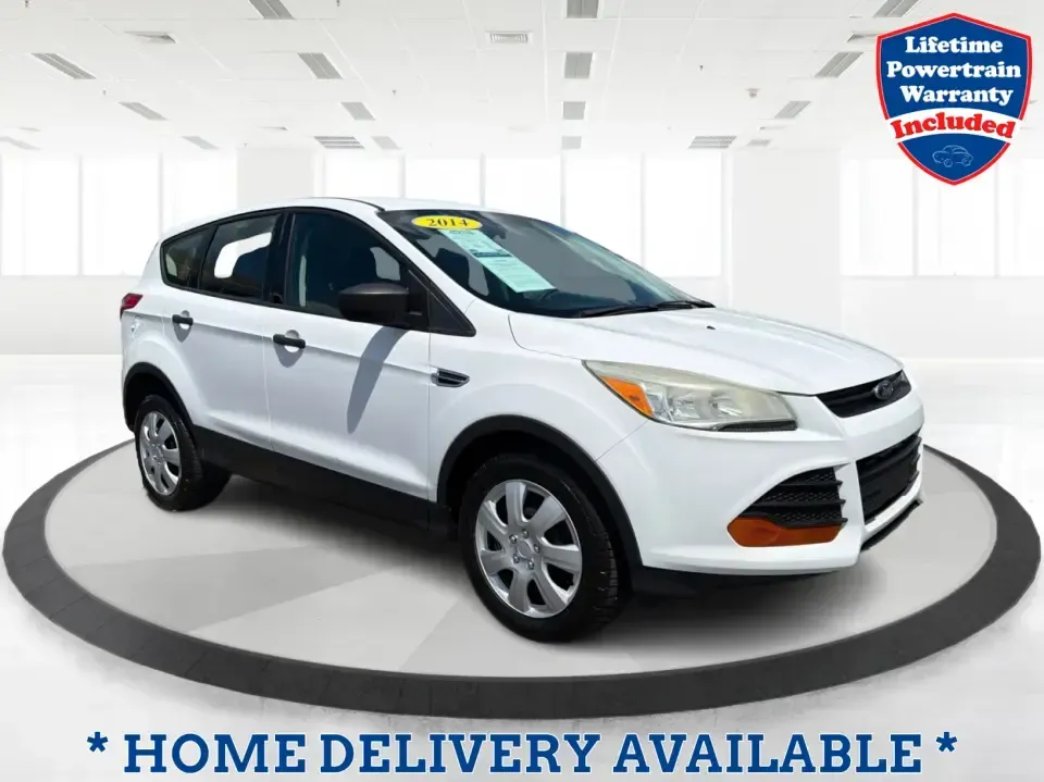 2014 Ford Escape S FWD (1FMCU0F75EU) with an 2.5L L4 DOHC 16V engine, 6-Speed Automatic transmission, located at 1184 Kauffman Ave, Fairborn, OH, 45324, (937) 908-9800, 39.807072, -84.030914 - Need a practical SUV that fits real life in the Miami Valley-school drop-offs, Wright-Patterson AFB commutes, grocery runs, and weekend getaways to John Bryan State Park? This 2014 Ford Escape S FWD in Oxford White is a smart, budget-friendly choice with the versatility to handle busy schedules and- Photo#0