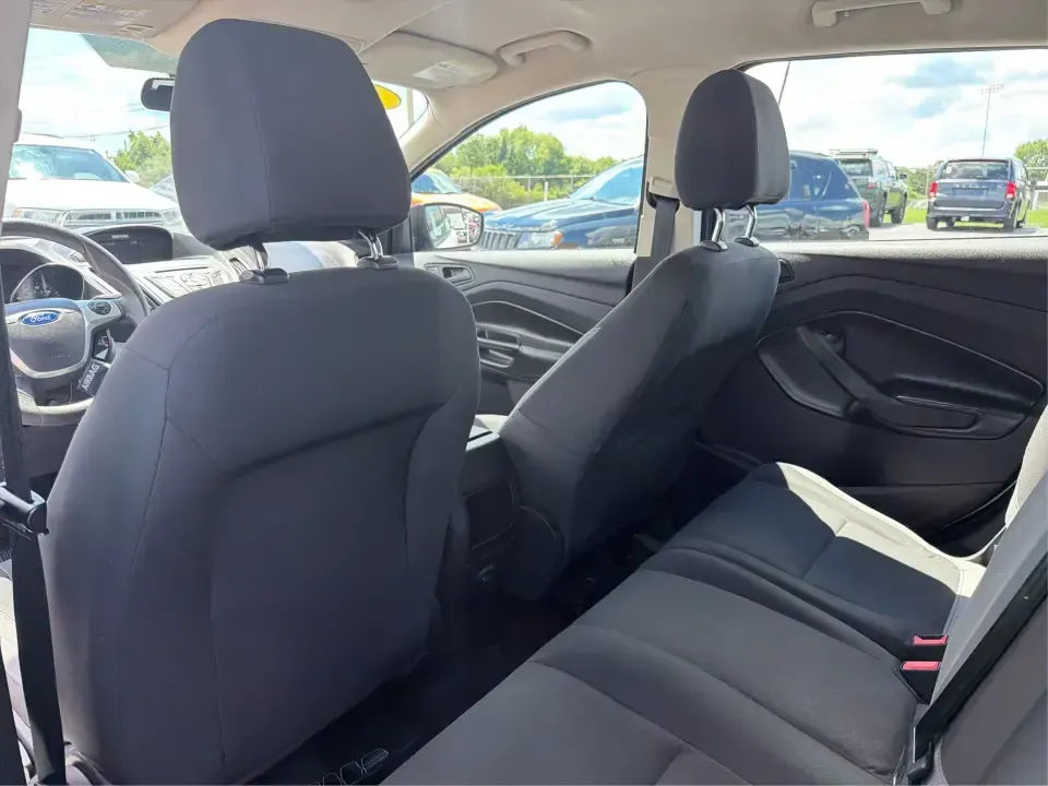 2014 Ford Escape S FWD (1FMCU0F75EU) with an 2.5L L4 DOHC 16V engine, 6-Speed Automatic transmission, located at 1184 Kauffman Ave, Fairborn, OH, 45324, (937) 908-9800, 39.807072, -84.030914 - Need a practical SUV that fits real life in the Miami Valley-school drop-offs, Wright-Patterson AFB commutes, grocery runs, and weekend getaways to John Bryan State Park? This 2014 Ford Escape S FWD in Oxford White is a smart, budget-friendly choice with the versatility to handle busy schedules and- Photo#10