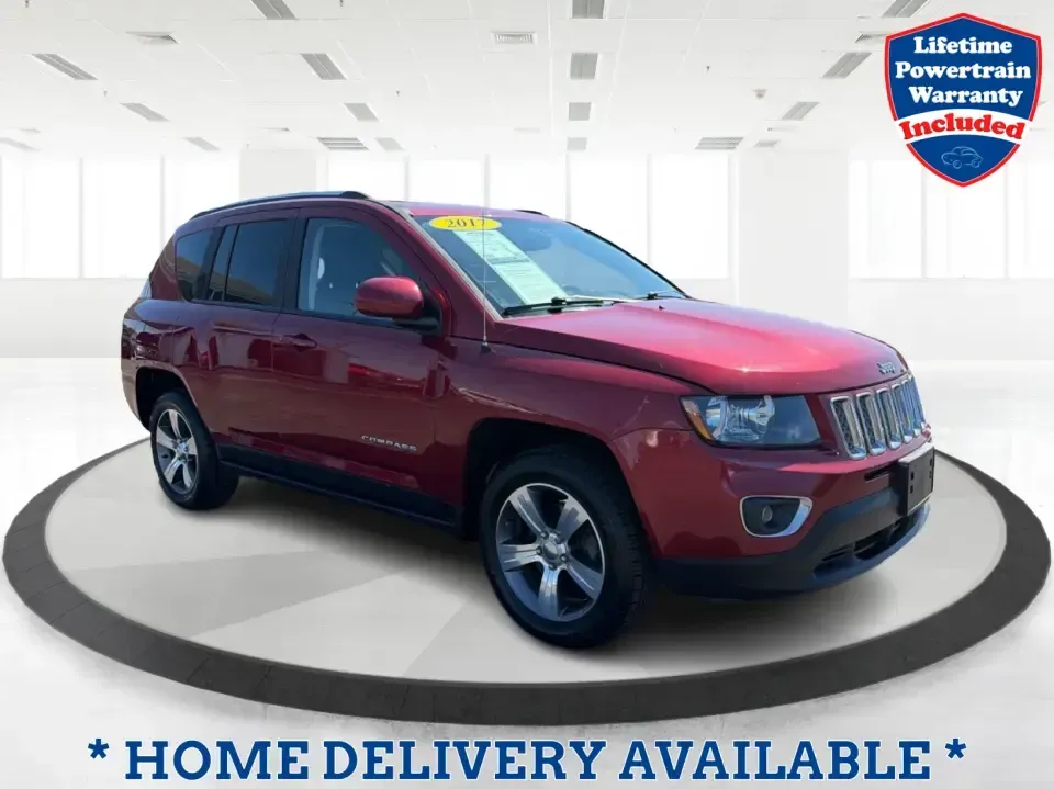 2017 Jeep Compass Latitude FWD (1C4NJCEB2HD) with an 2.4L L4 DOHC 16V engine, CVT transmission, located at 4508 South Dixie Dr, Moraine, OH, 45439, (937) 908-9800, 39.689976, -84.218452 - Weekend plans, daily commutes, and quick getaways around the Miami Valley feel easier when you've got a compact SUV that's comfortable, efficient, and ready for real life. This **2017 Jeep Compass Latitude FWD** in eye-catching **Deep Cherry Red Crystal Pearlcoat** is a smart fit for drivers who wan- Photo#0